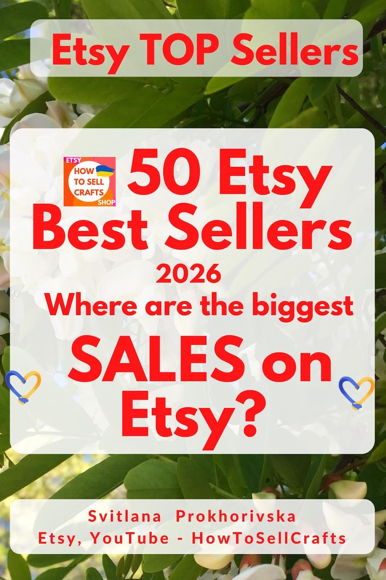 Best selling items, best sellers, top sellers on Etsy 2026
