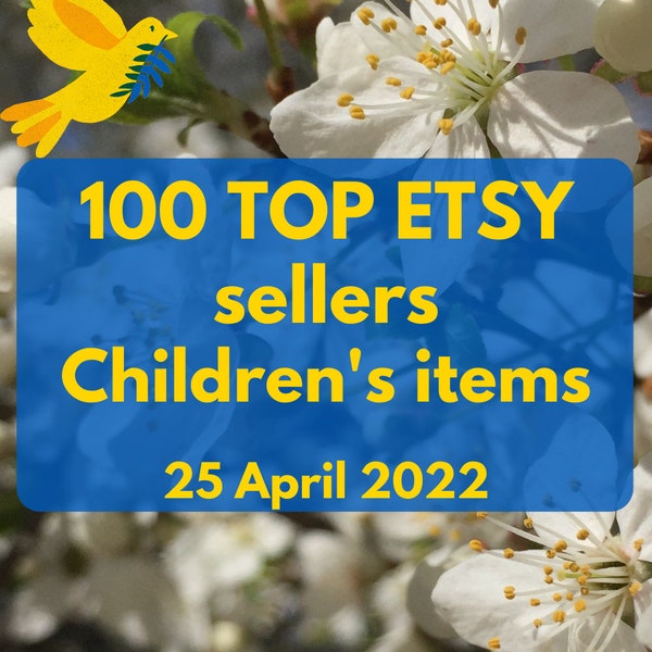 Top Etsy sellers. 100 Etsy best sellers children's items