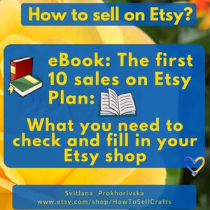 Etsy selling. Sell on Etsy, 2 eBook sets. eBook Plan about how to work on Etsy shop