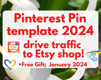 Pinterest. Pinterest Pin template 2024. How to fill Pinterest pins how to get more traffic on Etsy shop? How to use Pinterest? Tutorial