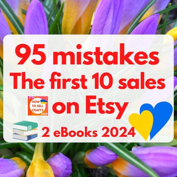 How to sell on Etsy 2024? Read 2 eBooks set. How to sell on Etsy guide for auditing your Etsy shop and what to do to start selling on Etsy