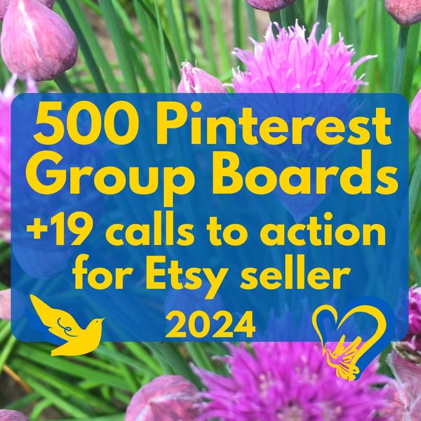 Pinterest, i social aiutano. 500 bacheche Pinterest, 19 Pin Pinterest invitano all'azione. Marketing Pinterest, promozione Etsy, assistenza Pinterest