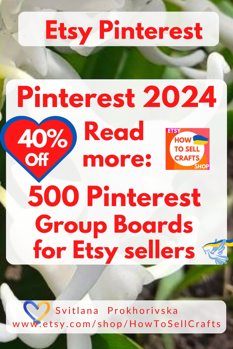 Sell on Etsy. How to start an Etsy shop, free 40 listings, tutorial. How to sell on Etsy 2024? Read How to sell on Etsy guide for beginners. Read about 500 Pinterest Group boards