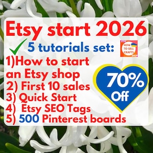Sell items: how to sell on Etsy for Beginners? Read 5 PDF eBooks 2026