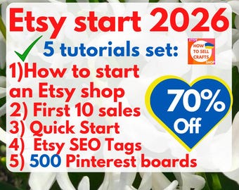 Sell items: how to sell on Etsy for Beginners? Read 5 PDF eBooks 2026