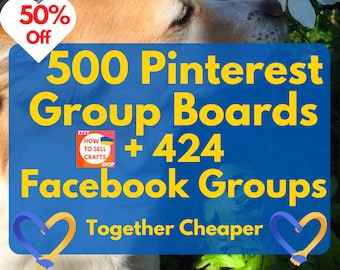 Pinterest group boards, Facebook groups lists. Pinterest guide on how to get added to Pinterest group boards. Etsy traffic, Etsy promotion