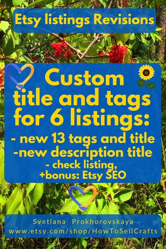 Etsy Tags Etsy Keywords. Etsy Custom Tags for 6 Listings Etsy