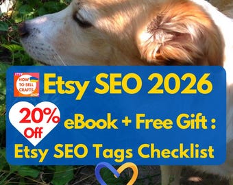 Sell on Etsy with 2 SEO eBooks for Beginners 2026 (PDF Guide + Gift Keywords Checklist)