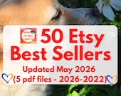 Best selling items, best sellers, top sellers on Etsy 2026 -2022 for quick analysis. 50 Etsy Best Sellers 5 PDF for Beginners