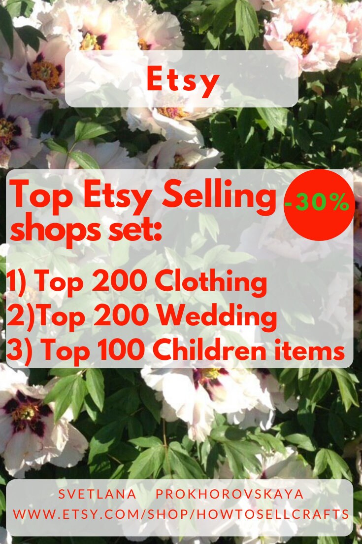 Top Etsy selling shops. Etsy best selling items. Set 3 pdf Etsy