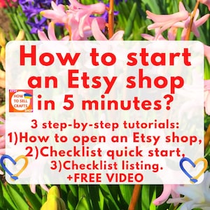 Sell on Etsy. How to start an Etsy shop 3 tutorials. How to sell on Etsy 2026? Read How to sell on Etsy guide for beginners + VIDEO tutorial