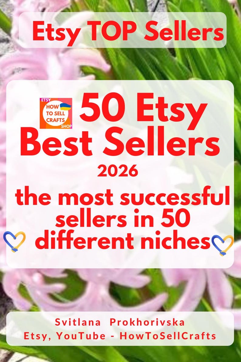 Best selling items, best sellers, top sellers on Etsy 2026 for quick analysis. 50 Etsy Best Sellers 5 PDF for Beginners