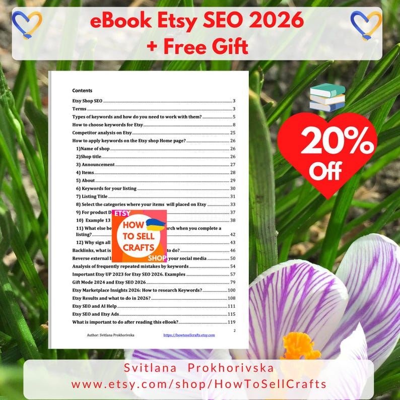 Sell on Etsy 2026 - ebook Etsy SEO 2026