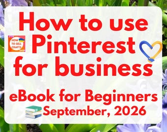 Pinterest for Business eBook: Etsy Marketing Tips 2026 (PDF)
