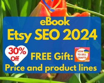 Etsy SEO guide, Etsy SEO help. Etsy SEO 2024 ebook about Etsy seo optimization,  Etsy keywords, Etsy seo tags