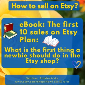 Etsy selling. Sell on Etsy, 2 eBook sets. eBook Plan
