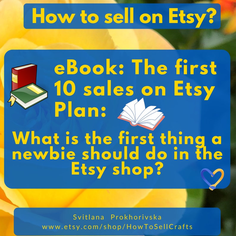 Etsy selling. Sell on Etsy, 2 eBook sets. eBook Plan