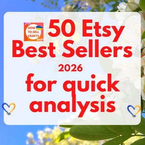 Best selling items, best sellers, top sellers on Etsy 2026