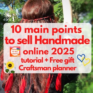 How to sell on Etsy Handmade? How to sell crafts online in 2025? Free gift for crafter. Work from home planner, home office planner