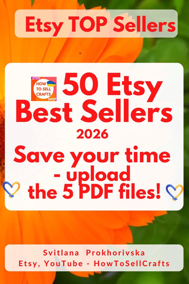 Best selling items, best sellers, top sellers on Etsy 2026