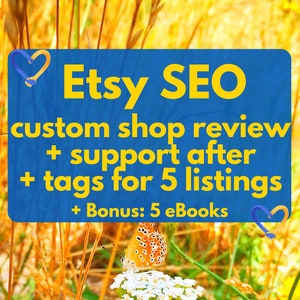 SEO help, Etsy shop review, SEO review