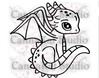 Dragon Decal Vinyl Sticker Car Bumper Magic Spells D&D story mythical baby cute creature magical storybook children adhesive castle Beast