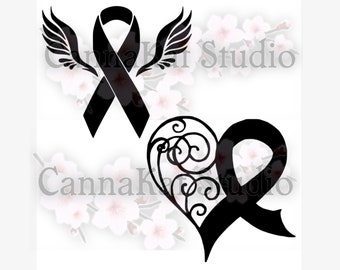 Awareness Ribbon Vinyl Decal indoor outdoor car sticker breast cancer medical charity support tumor mental health run color save boobs 5k