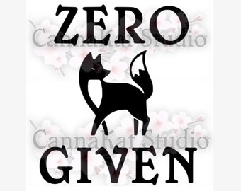 Zero Fox Given Vinyl Decal bumper sticker fucks adult humor funny joke funny car gift mother father first car passive aggressive dad uncle