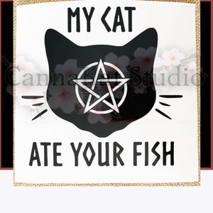 Cat ate top my fish