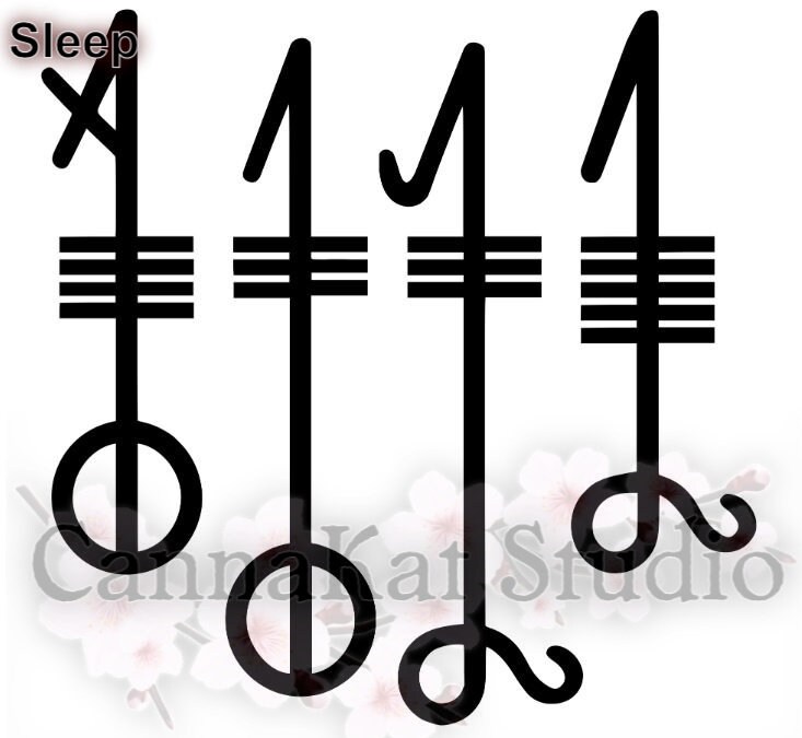 4 Nordic Sigil SVG PNG JPEG Printable Runes Symbols Sleep | Etsy Canada