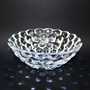 Vintage Orrefors Crystal Bowl - Raspberry Hallon Series by Anne Nilsson