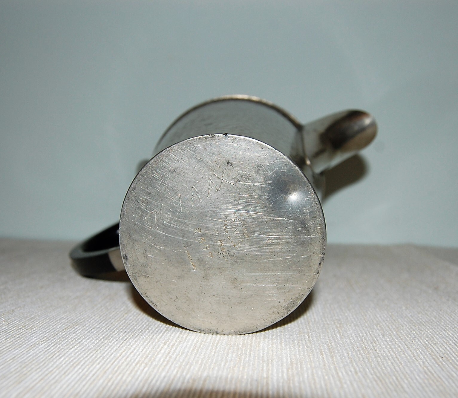 Vintage Civic Pewter Coffee Pot. Hammered Pewter. Patent Etsy