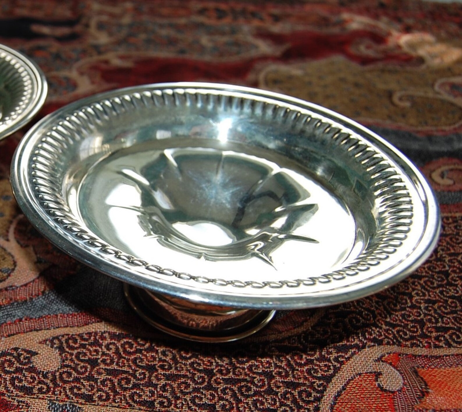 Sterling Silver Footed Candy Dish. Hallmarked L Bros Sterling Etsy