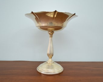 Sterling Silver Footed Compote Dish. Made by International Silver Company. 311 Grams. Hallmarked: International Sterling