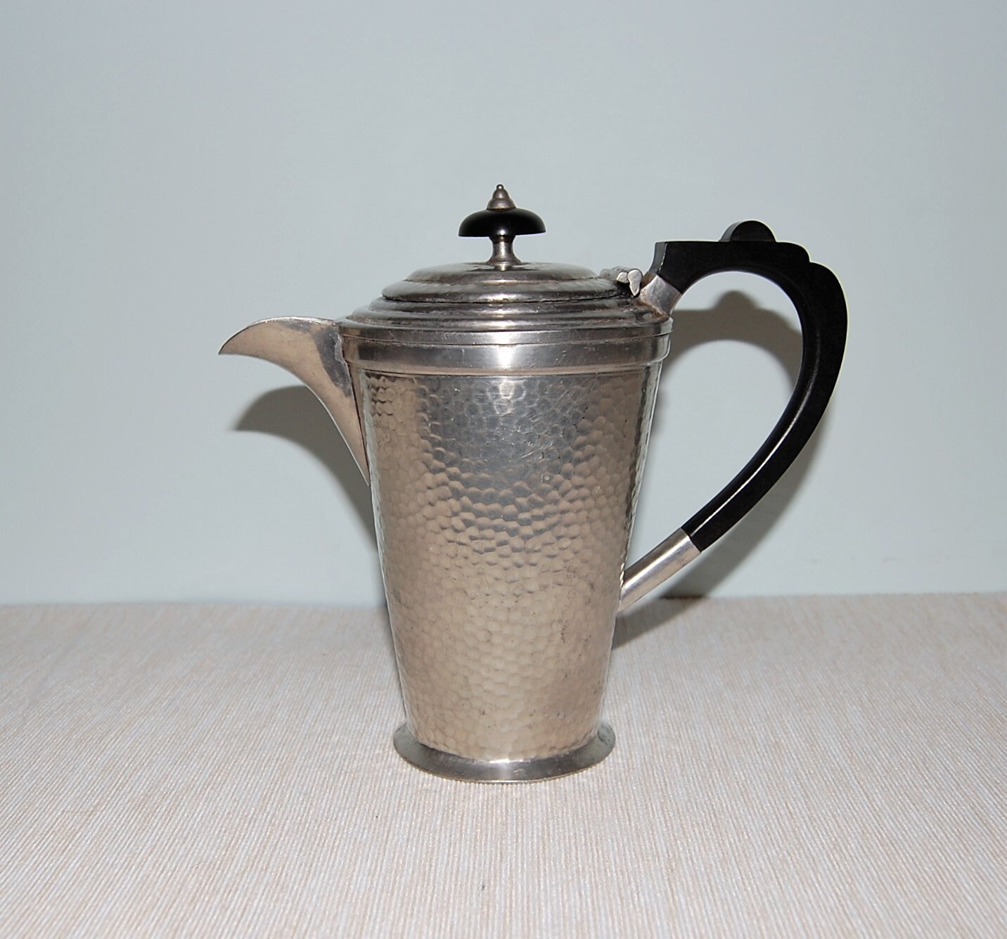 Vintage Civic Pewter Coffee Pot. Hammered Pewter. Patent Etsy