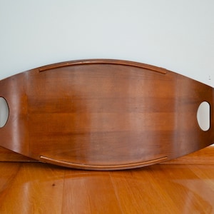 Maple Wood Curved Serving Tray by Baribocraft Quebec, Canada