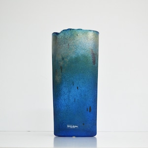 Vintage Kosta Boda Iridescent Glass Vase - Bertil Vallien Chicko Series