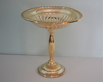 Sterling Silver Footed Compote Dish. Made by Webster Silver Company, USA. 229 Grams. Hallmarked: Webster Sterling  Weighted