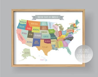 united states map etsy