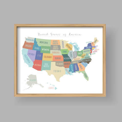United States Map Wall Art PRINTABLE - Il 500x500.2539909019 Gr8s 