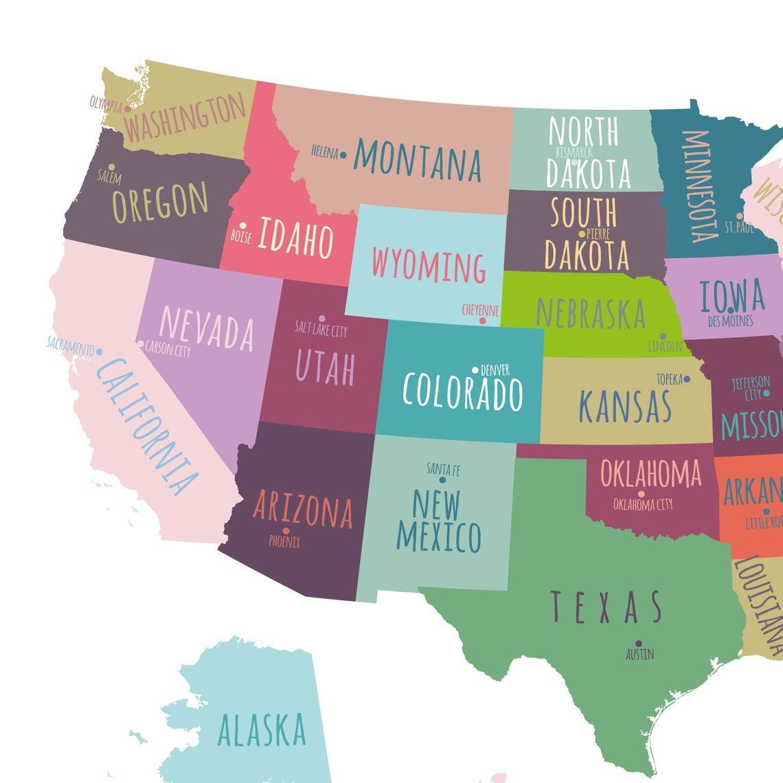 US Map Capitals Wall Art PRINTABLE - Il 1140xN.3986791498 Rl73 