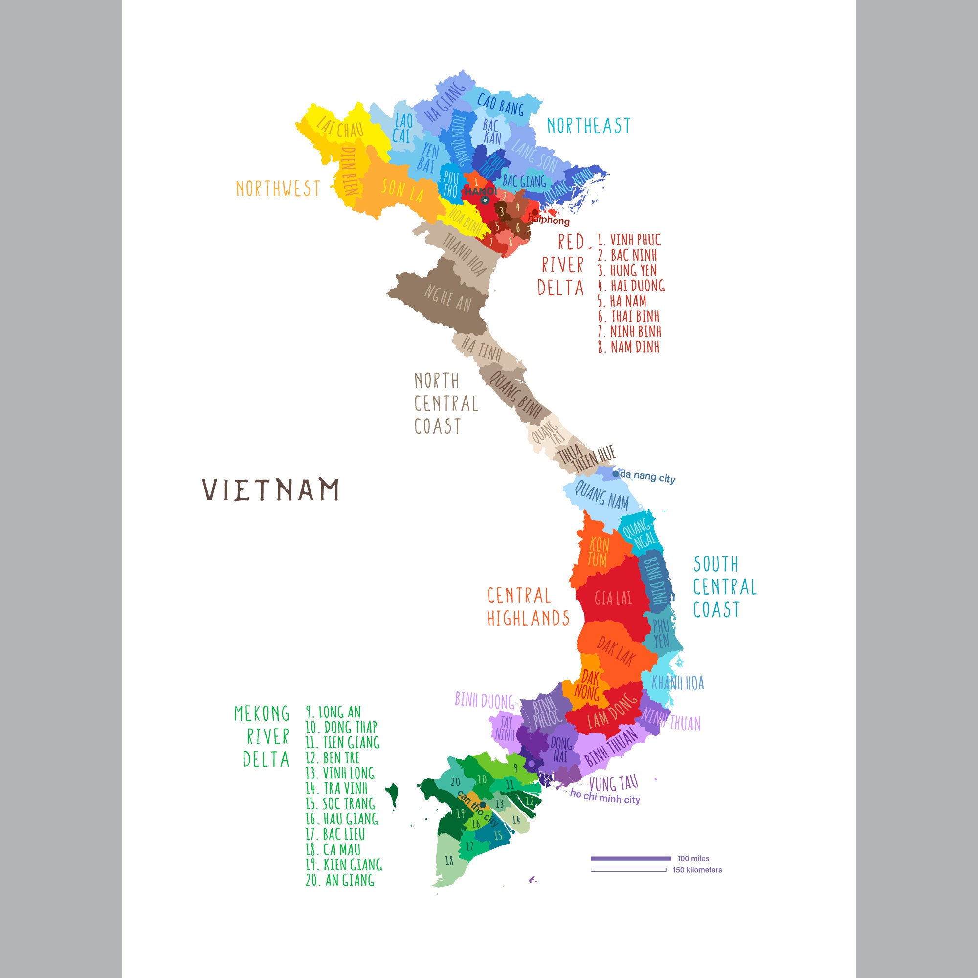 Vietnam Map Region, PRINTABLE Vietnam Provinces, Labeled Vietnam Map, Modern Home Decor (#P576) - Etsy vietnam-map-region-printable-vietnam-provinces-labeled-vietnam-map-modern-home-decor-p576-etsy