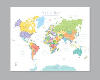 simple world map etsy