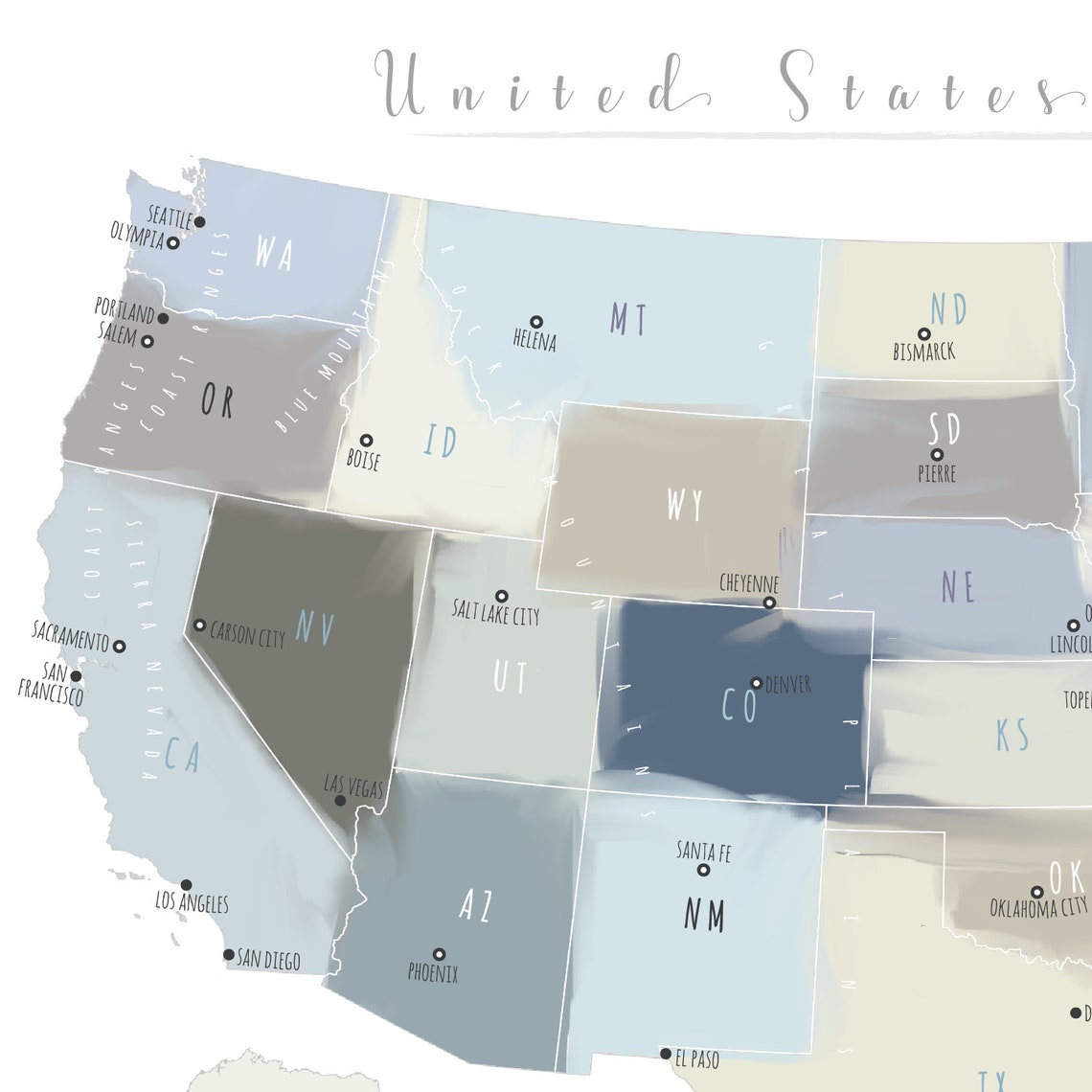 United States Map Wall Art PRINTABLE - Il 1140xN.1898295193 3iwz 