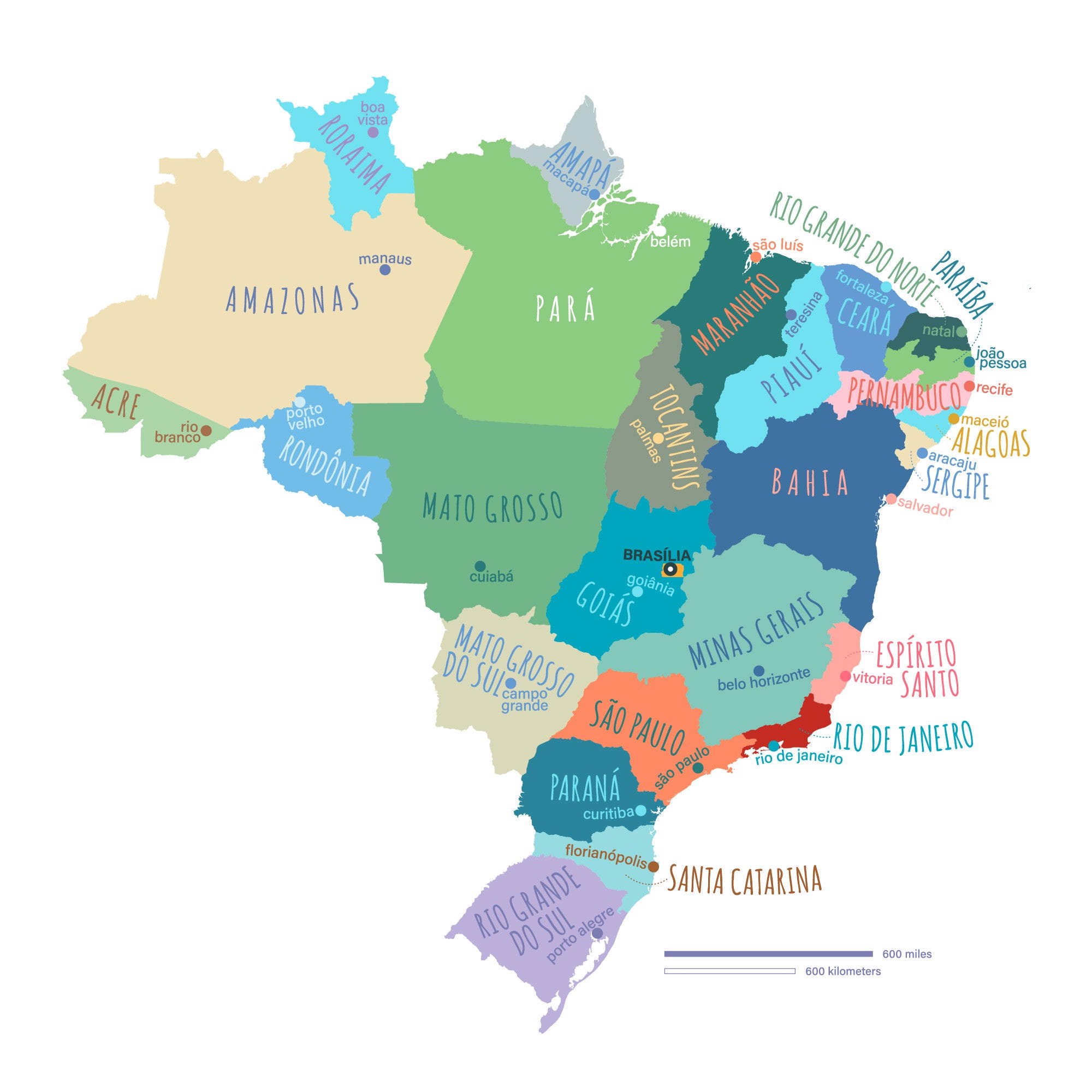 brazil-map-printable-brazil-states-and-capitals-labeled-brazil-map-with-capital-modern-home-decor-p573-etsy