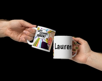 RuPaul's Drag Race, "Happy Birthday Kween!" Inspired Coffee Mug Gift - 11/15/20 Oz Sizes