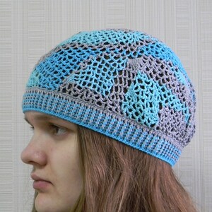 Crochet skull hat Cotton skull cap