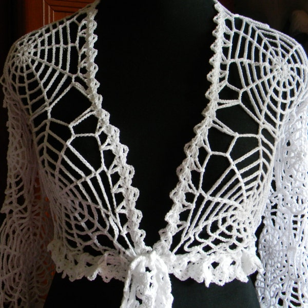 Halloween costume adult Spider web top Halloween costume women Gothic party crochet exclusive work clothes web Gossamer net spider