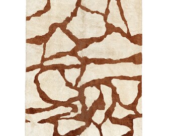 Exclusive Beni Ourain Rug -Rock Moroccan Rug Moroccan Rug Beni Ourain Beni Rug Large Moroccan Rug Shag Rug Art Deco Rug Berber Rug Custom