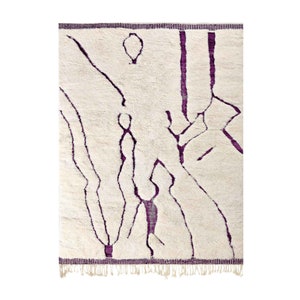 Beni ourain rug- Authentic Moroccan Rug- Custom Beni Ourain rug- Beni Rug- Large Moroccan Rug-   Rug- Custom rug